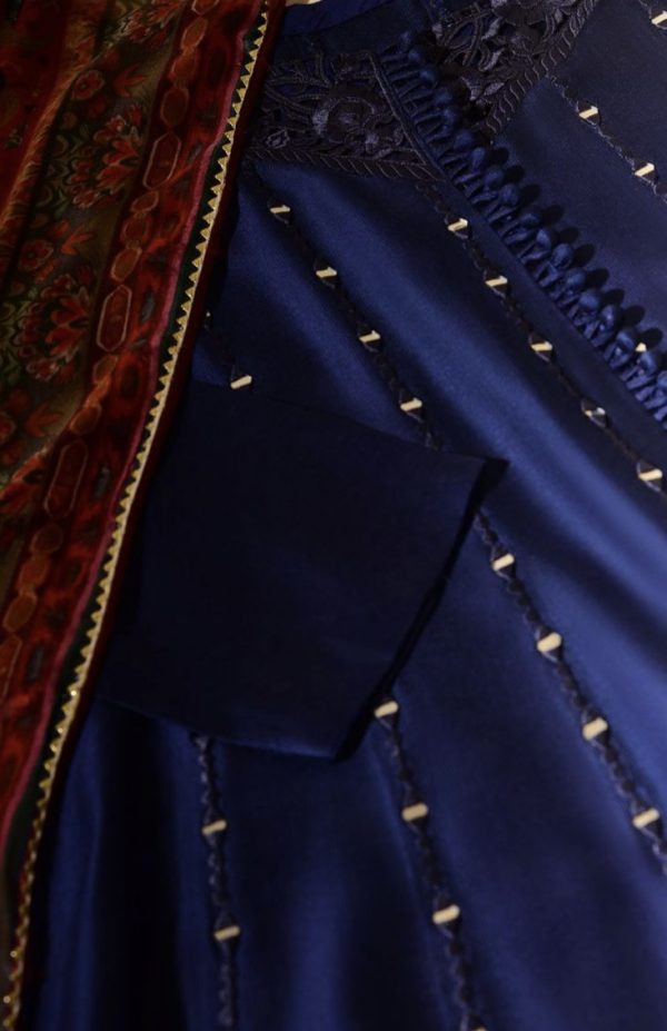 Agha Noor Formal Wear- Midnight Blue - Image 2