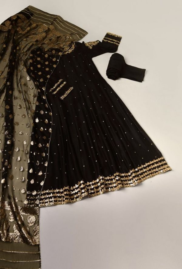 Agha Noor Formal Wear- Hayah Black
