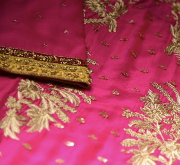 Agha Noor Formal Wear- Sequins Fuschia - Image 2
