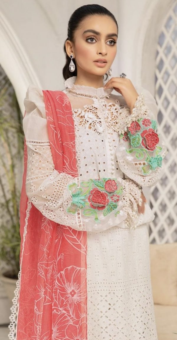 Maria B Luxe Lawn 22- 4A - Image 3