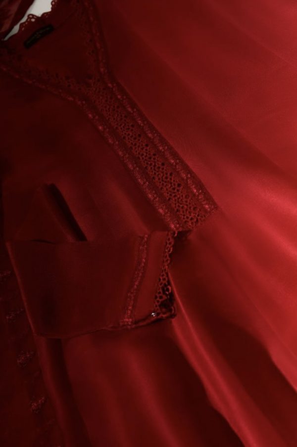 Agha Noor Formal Wear- Raspberry - Image 3