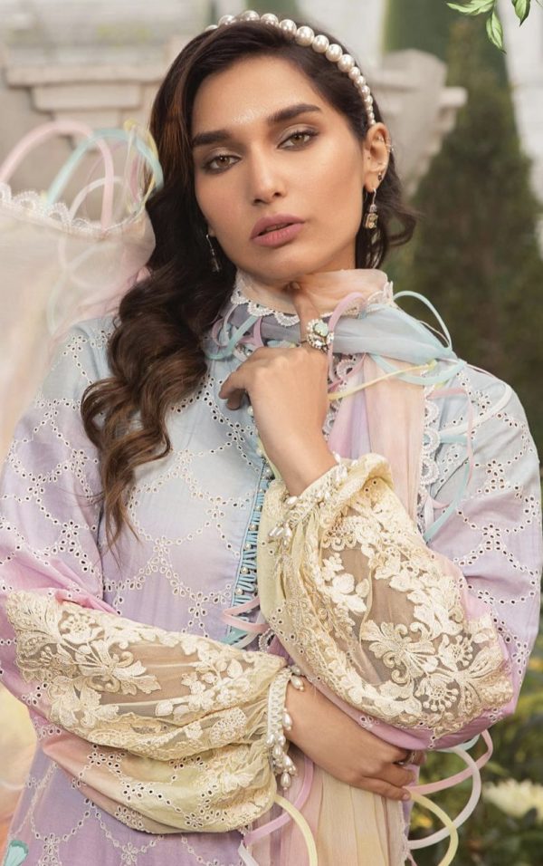 Maria B Luxe Lawn 22- 9A - Image 2