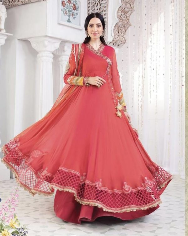 Maria B Eid Luxury Lawn 22- D1 - Image 2