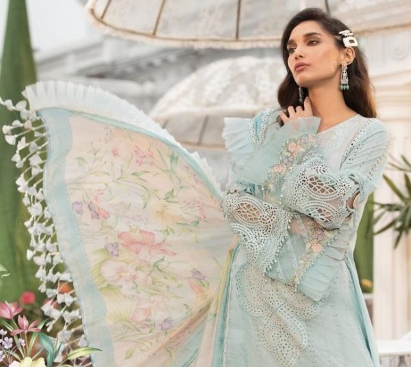 Maria B Luxe Lawn 22- 10B - Image 2