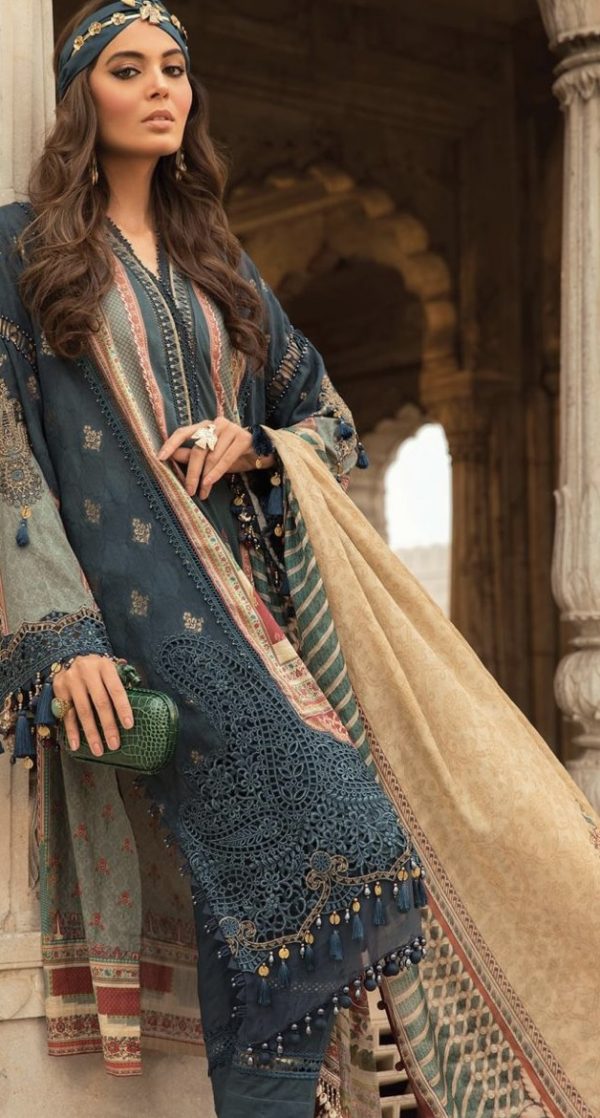 Maria B Luxe Lawn 22- 13A - Image 3