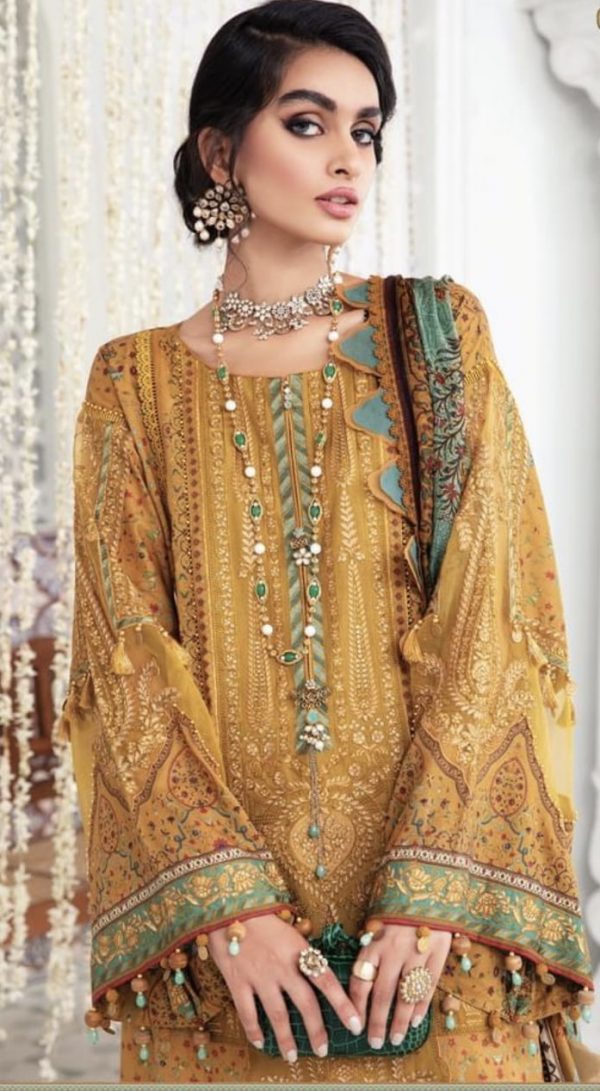 Maria B Eid Luxury Lawn 22- D9 - Image 2