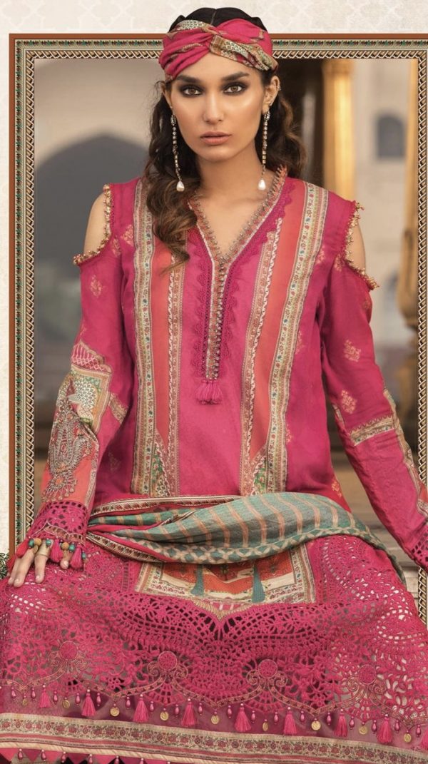 Maria B Luxe Lawn 22- 13B - Image 3