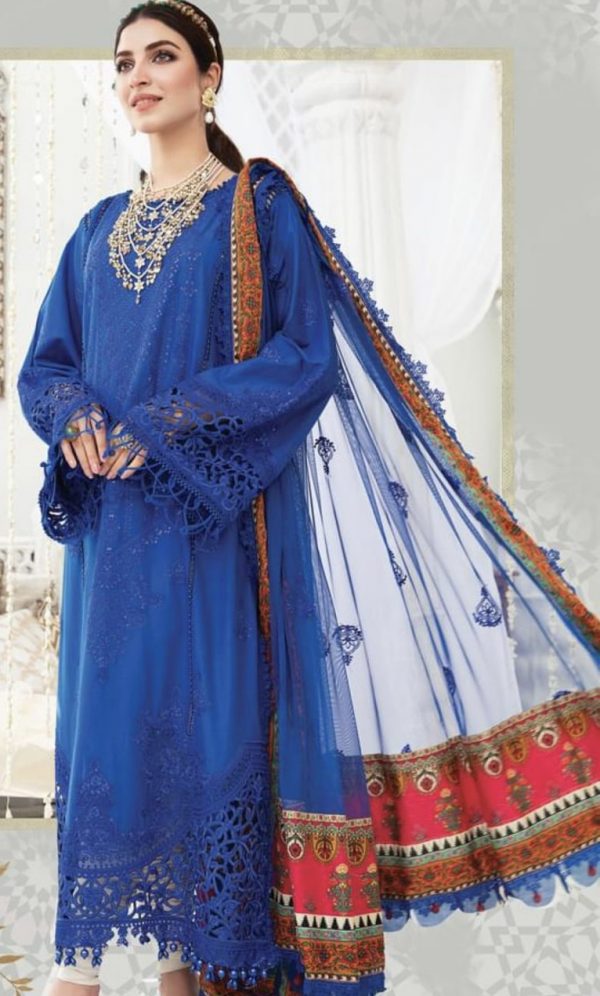 Maria B Eid Luxury Lawn 22- D8 - Image 2