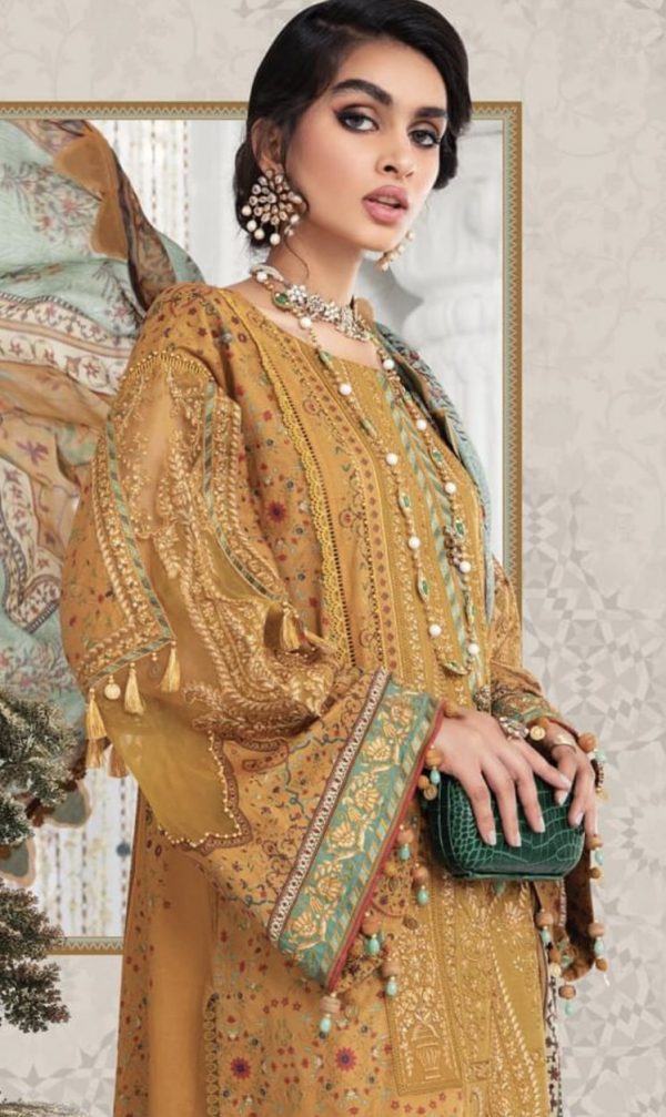 Maria B Eid Luxury Lawn 22- D9 - Image 3