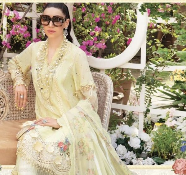 Maria B Eid Luxury Lawn 22- D4 - Image 2