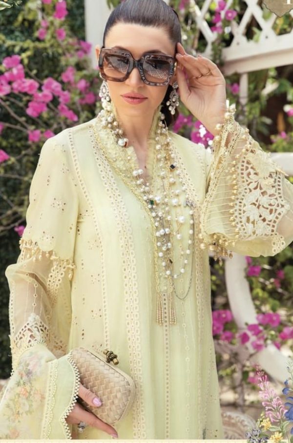 Maria B Eid Luxury Lawn 22- D4 - Image 3