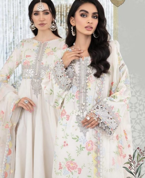 Maria B Eid Luxury Lawn 22- D2 - Image 3
