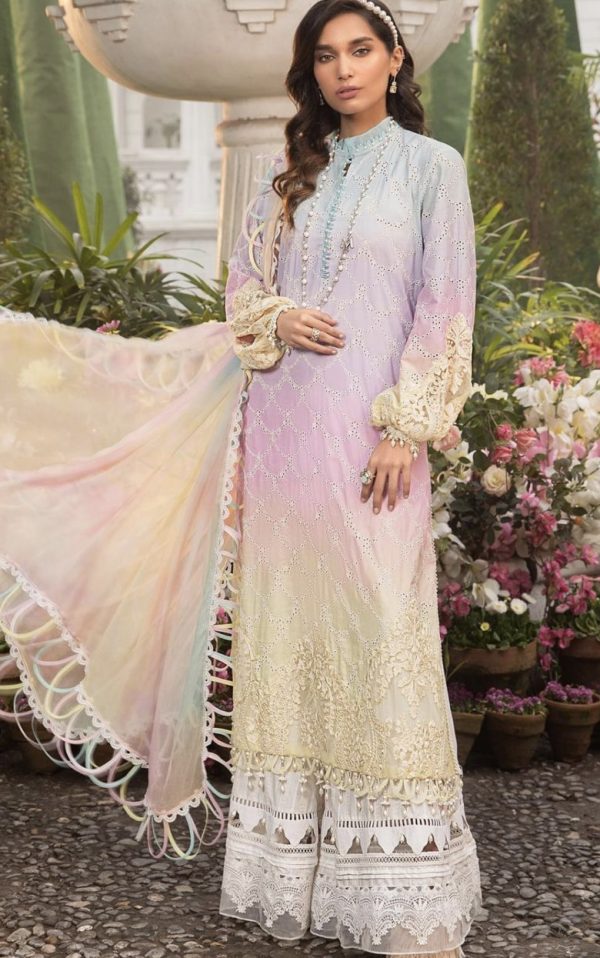 Maria B Luxe Lawn 22- 9A - Image 3