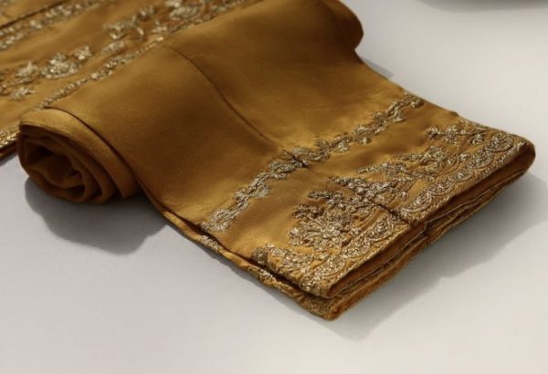 Agha Noor Formal Wear- Mustard Yellow Formal - Image 2