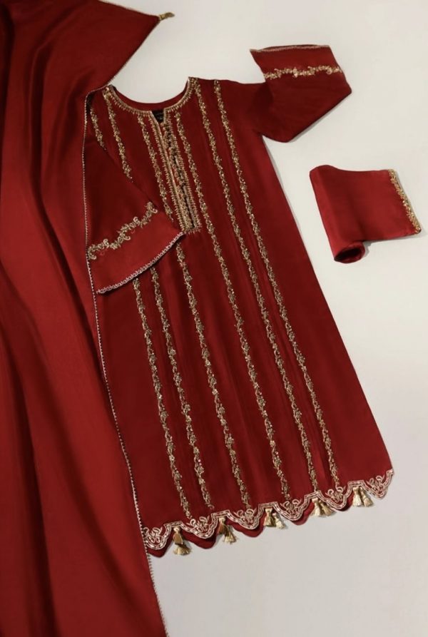 Agha Noor Formal Wear- Zari Tessels